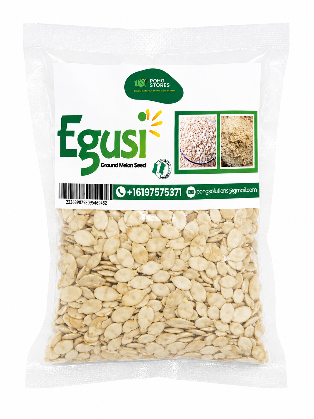 Nigerian Egusi Seeds | Whole Melon Seeds | African Soup Ingredient