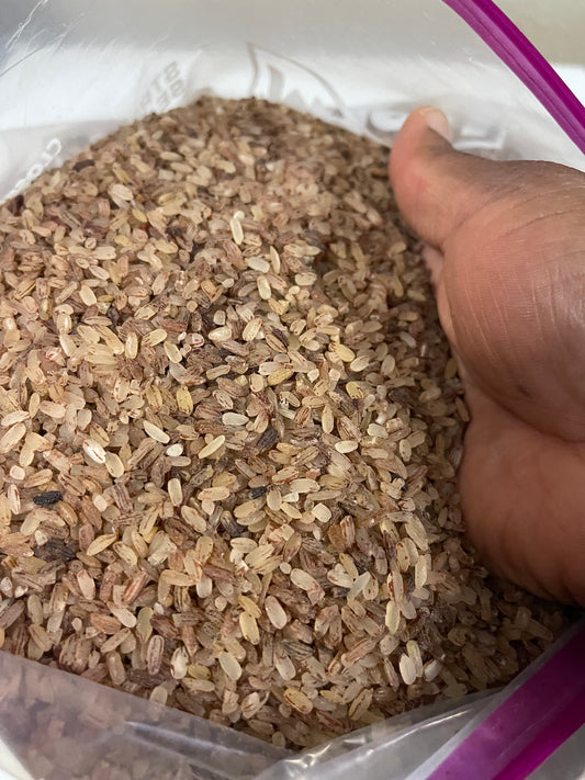 Pohg Combo/5L ofada rice,1L bleached palm oil,Ayamase pepper mix