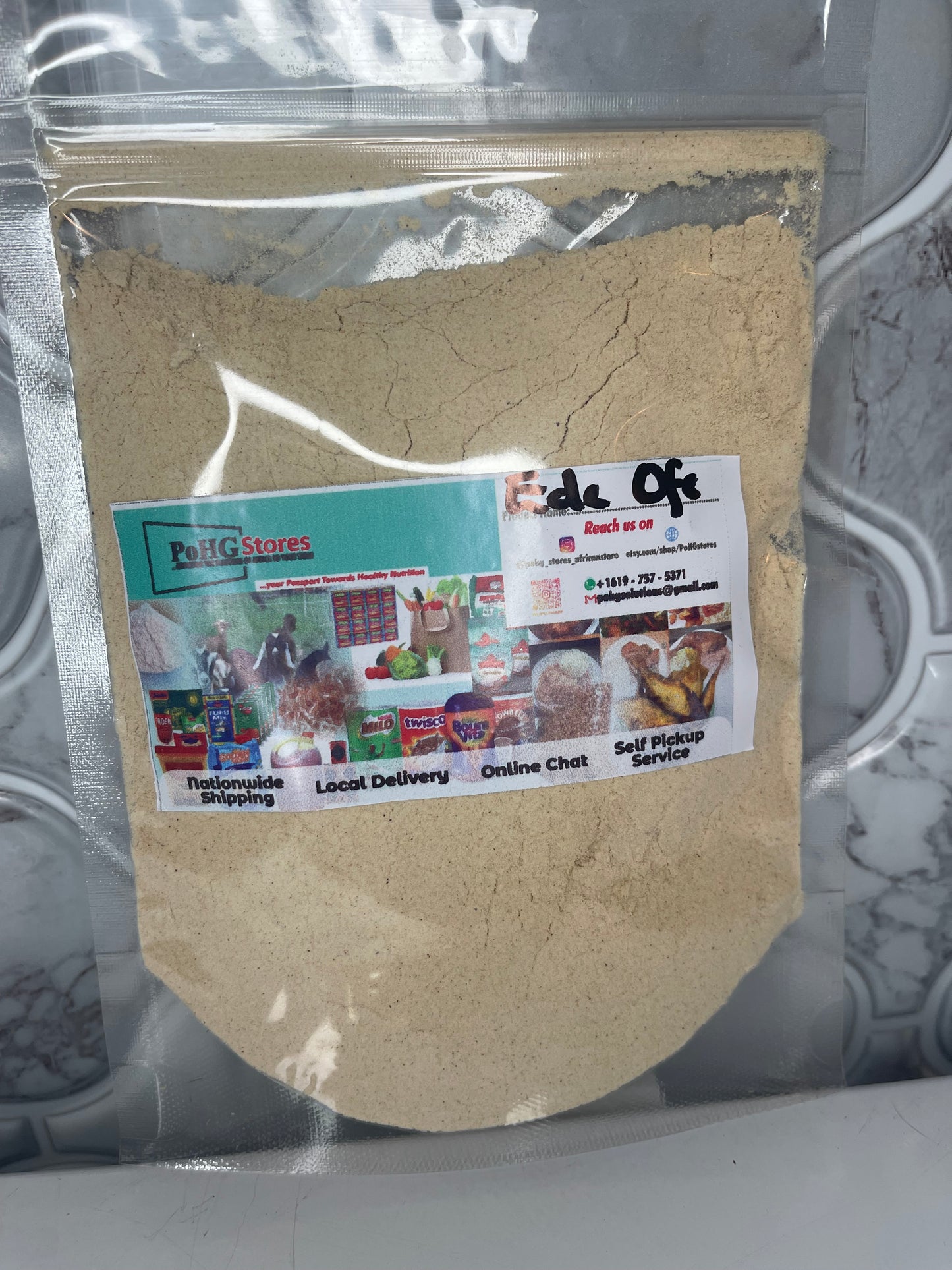 Fresh cocoyam powder/Ede ofe/2oz