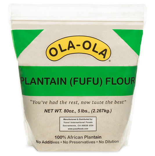 Ola ola Plantain Fufu Flour/5lbs